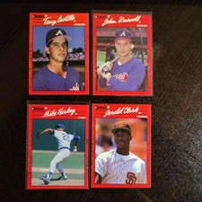 1990 Donruss - Mike Harkey, John Russell, Tony Castillo & Jerald Clark