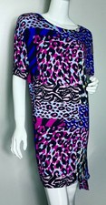 Versace Women’s Casual Shift / Tunic Dress Size 38 Multicolour Leopard