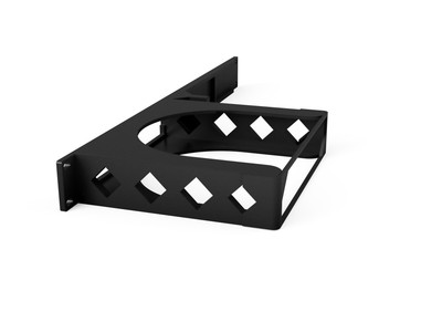 Support Rack 1U Pour 1 Ou 2 PC Dell Optiplex Micro 3000/5000/7000 - Imprimé 3D PETG Blanc - Montage Armoire Serveur 19"