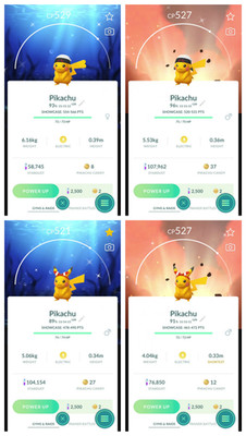 Pokemon Shiny Pikachu Wearing Brendan's Hat / May's Bow - Kalos GO Tour BG