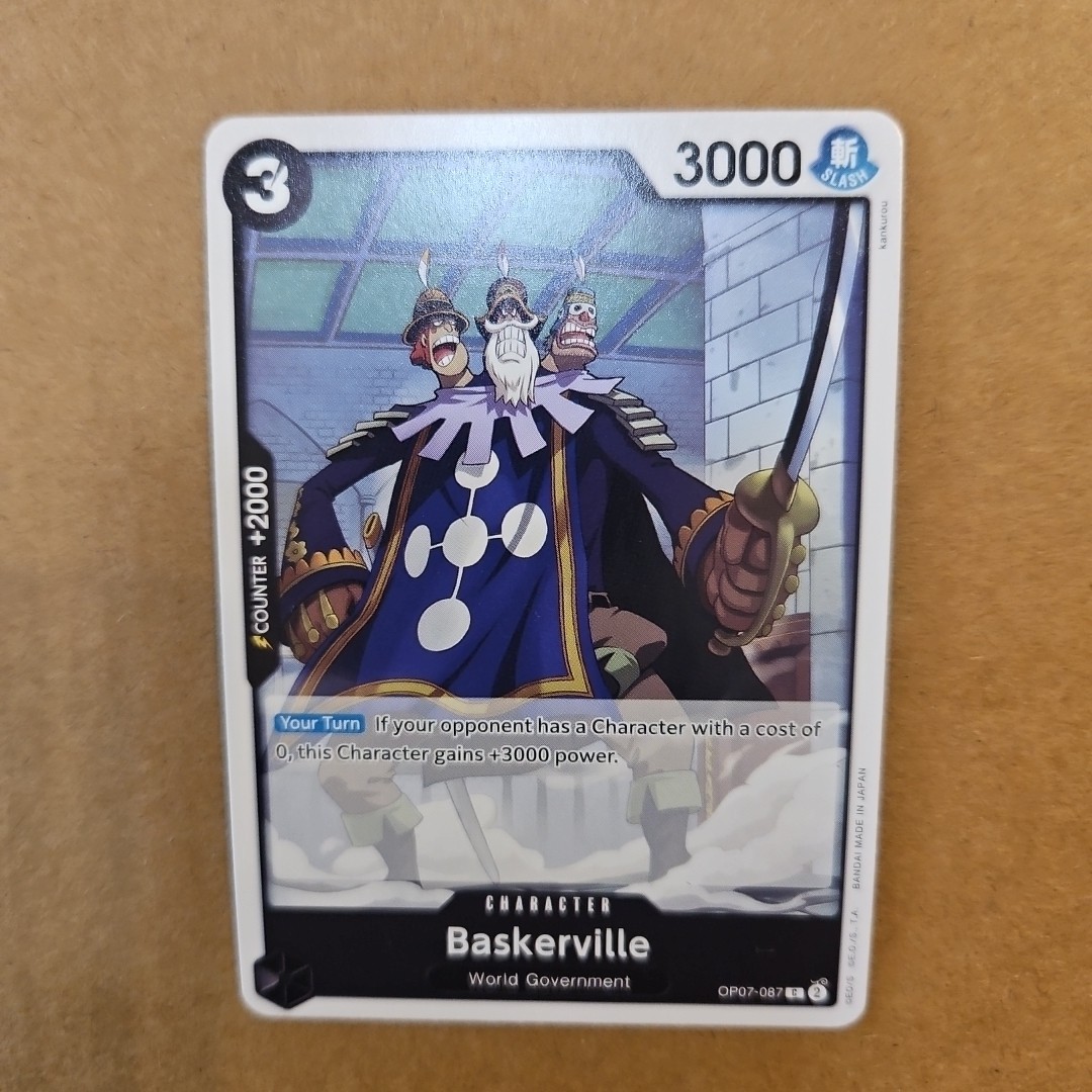 One Piece Baskerville (OP07-087/201) OP07 500 Years in the Future NM TCG CCG