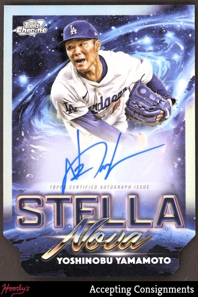 2025 Topps Cosmic Chrome Stella Nova Autographs Yoshinobu Yamamoto 