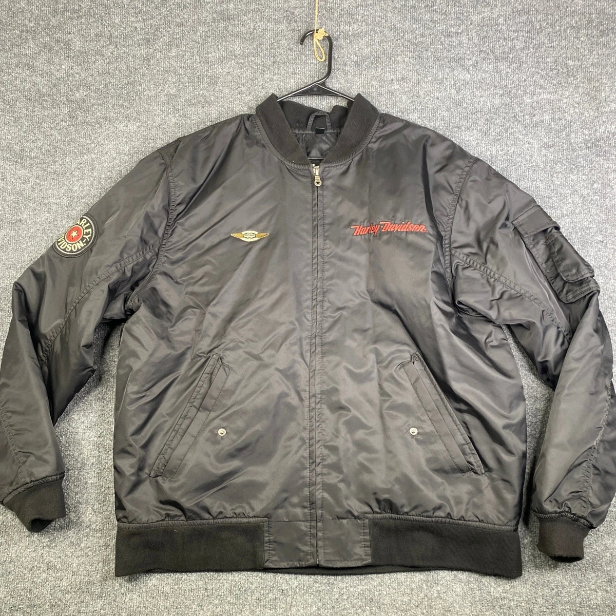 ジャケット・アウター Harley-Davidson MA-1 Jacket MADE IN USA Harley Davidson Bomber Jacket In Men's Coats & Jackets for sale | eBay