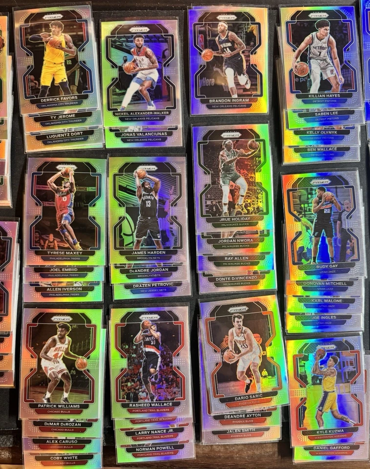 2021 - 22 帕尼尼 Prizm NBA 银牌套装 (115) Maxey、Kawhi、Morant、Embiid、Young — 第 3/4 张图片