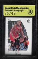 BAS 1999-00 SP Authentic BJ Armstrong #12 Authentic Auto ow6