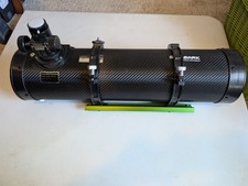 Solomark 130mm 650mm Newtonian Reflector Telescope OTA Carbon Fiber Finish Rings