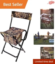 Mossy Oak Foldable Lightweight High-Back Chair - Ultimate Comfortable Hunting