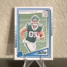 2025 Panini Donruss Rated Rookie Mason Taylor #328 Jets Football Card