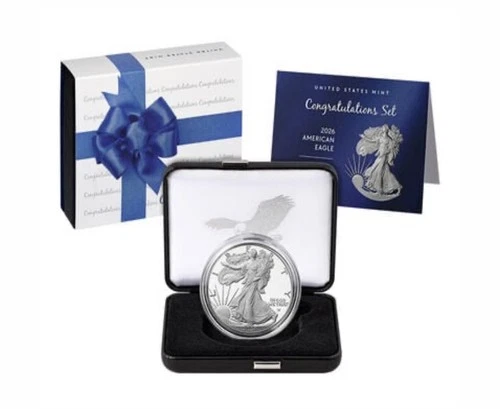 2026 P Congratulations Set American Eagle 1oz Silver Proof Coin 26RF New In Hand