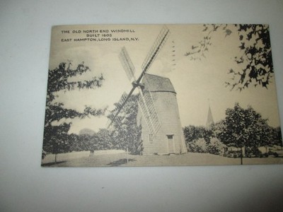 Vtg New York Souvenir Postcard: The Old North End Windmill, East Hampton, Long I