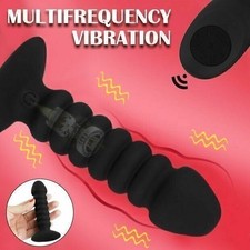 Anal-Butt-Plug-G-spot-Vibrator-Male-Waterproof-Prostate-Massager-Use-Lubricant