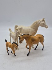 Vintage Hartland horses lot of four hard plastic toys 5" series