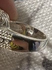 925 Sterling Silver Cocktail Ring Cushion-Cut Red Stone Prong Set Size 8.5 — photo 10