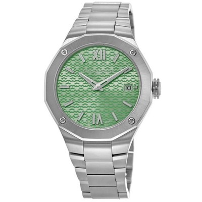 New Baume & Mercier Riviera Green Dial Rubber Strap and Women's Watch 10611