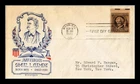DR JIM STAMPS US COVER SAMUEL CLEMENS FAMOUS AMERICANS FDC CLIFFORD CACHET