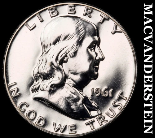 1961 Silver Franklin Half Dollar - Choice Gem Proof  Lustrous  #G7182