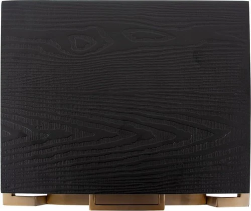 Evora Side Table in Matte Black and Gold – Modern Elegance - Picture 6 of 7