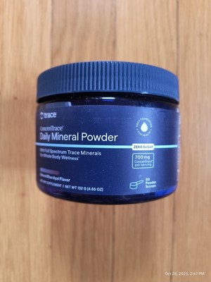 Trace Minerals ConcenTrace Daily Mineral Powder Blue Acai Flavor Zero Sugar 4/28