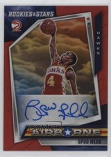 2021-22 Panini Chronicles Airborne Signatures Red Spud Webb #AIR-SPW Auto 3hd