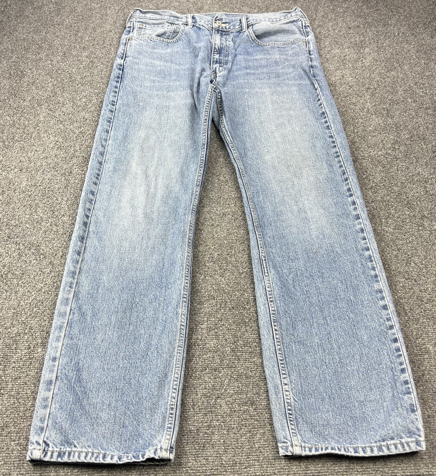 Vintage Levis 505 Jeans Mens 36x34 Denim Blue Regular Fit Straight Leg 90s Y2K