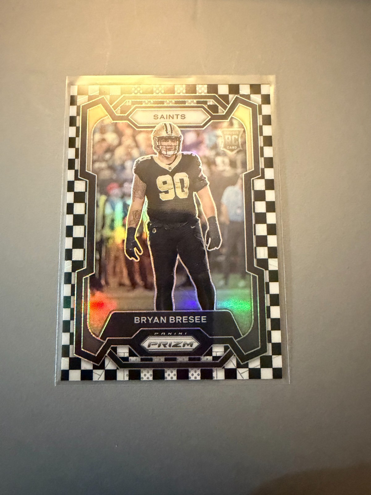 2023 Panini Prizm Bryan Bresee RC #372 Black & White Checker Prizm