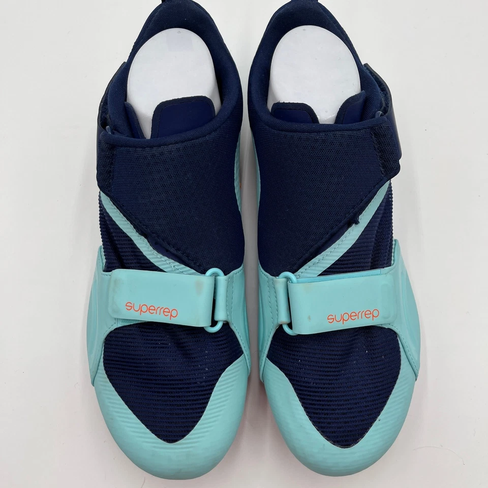 Nike SuperRep Cycle 2 Spin Zapatos Azul Marino Aqua Naranja Para hombres Talla 10 CW2191-484 Foto 4 de 4