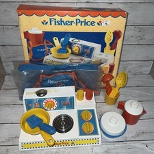 Vintage Fisher Price 1978 Magic Burner Stove 919 Kitchen Complete Set Some New