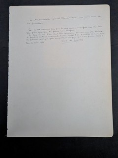 Marquis de Girardin Signed Page Military Attache to Prince Victor Bonaparte