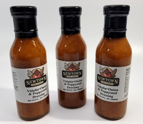 Aderezo para ensalada de semillas de amapola cebolla Vidalia Newtown Farm Market 12 onzas | Paquete de 3