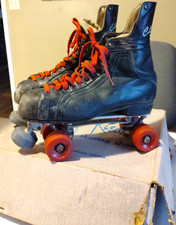 RARE Riedell Classic Roller Skates Chicago Custom II Mens Sz 8 Red Wing