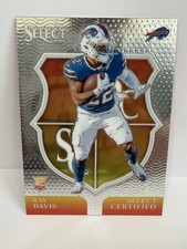 Ray Davis RC Panini 2024 Select Certified Rookie #22 Buffalo Bills NFL