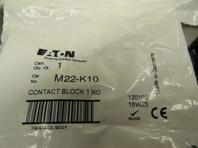 Eaton M22-K10 Contact Block 