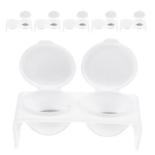 6 PCS Acrylic Powder Holder Nail Art Brush Cup Cleaner Cleaning Tool
