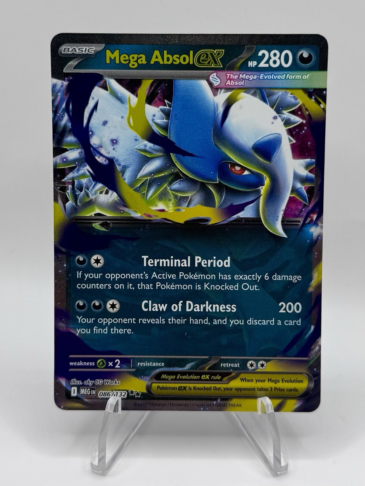 Mega Absol ex #86 Pokemon Mega Evolution NM RAW TCG NEAR MINT