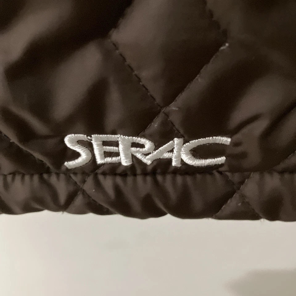 Chaleco de mujer Serac marrón elástico laterales negros talla mediana Foto 4 de 4