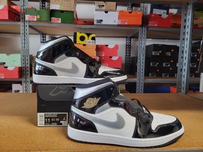 Nike Air Jordan 1 ブラック/シルバー Size 13 - Air Jordan 1 SE Mid Black White Metallic Silver for sale