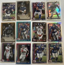 Jaxson Dart, Cam Skattebo, Malik Nabers, Lawrence Taylor 2025 Topps Crome Lot