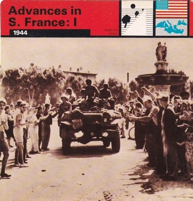 FORTSCHRITTE IN S. FRANKREICH: I ~ 1944 ~ DER AUSBRUCH VON DEN STRÄNDEN