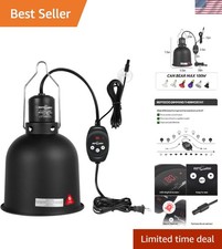 Precision Temperature Control Reptile Light Fixture with Dimming Feature, 1600L