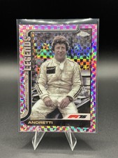 2025 Topps Chrome Formula 1 - F1 Legends Mario Andretti #161 Pink Checker...