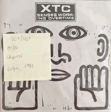 XTC Senses Working Overtime Vinyl Record 7" VG+/VG+ VS462 1982