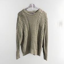 Polo Ralph Lauren Men's The Iconic Cotton Fisherman Sweater Green Size XL