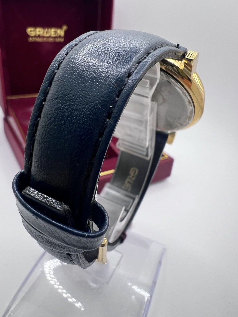 Étui De Montre Homme Gruen Vintage 27,81 Mm - Ton Argent, Neuf Sans étiquette