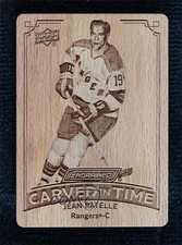 2023-24 Upper Deck Engrained Carved in Time Jean Ratelle #CT-17 HOF 11jd