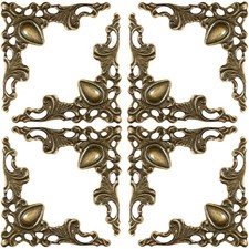 24Pcs Metal Book Corner Protector Scrapbook Album Corner Decor Cover Decorati