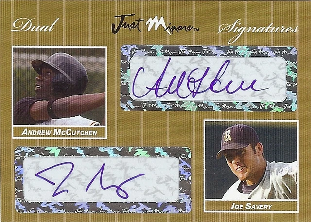 ANDREW McCUTCHEN - JOE SAVERY  2007  Dual *GOLD* Autograph xx/10