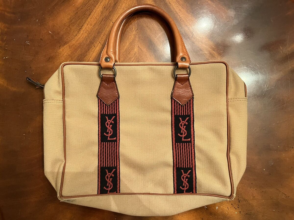 Yves Saint Laurent Canvas Tote Bags