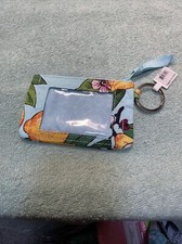 Vera Bradley ID Zipper Close Lemon Coin Purse 4 - 1/2 inches X 3 Inches New