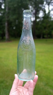 Monogramed Wiedemann Blob Top Beer Bottle