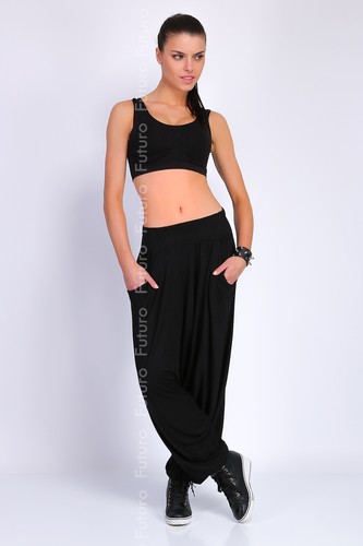 Pantalones gitanos para mujer harén con bolsillos Ali Baba boho talla 8-16 ft1209 - Imagen 2 de 9